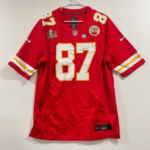 Nike Travis Kelce Kansas City Chiefs Super Bowl LVIII Jersey Mens Medium Red